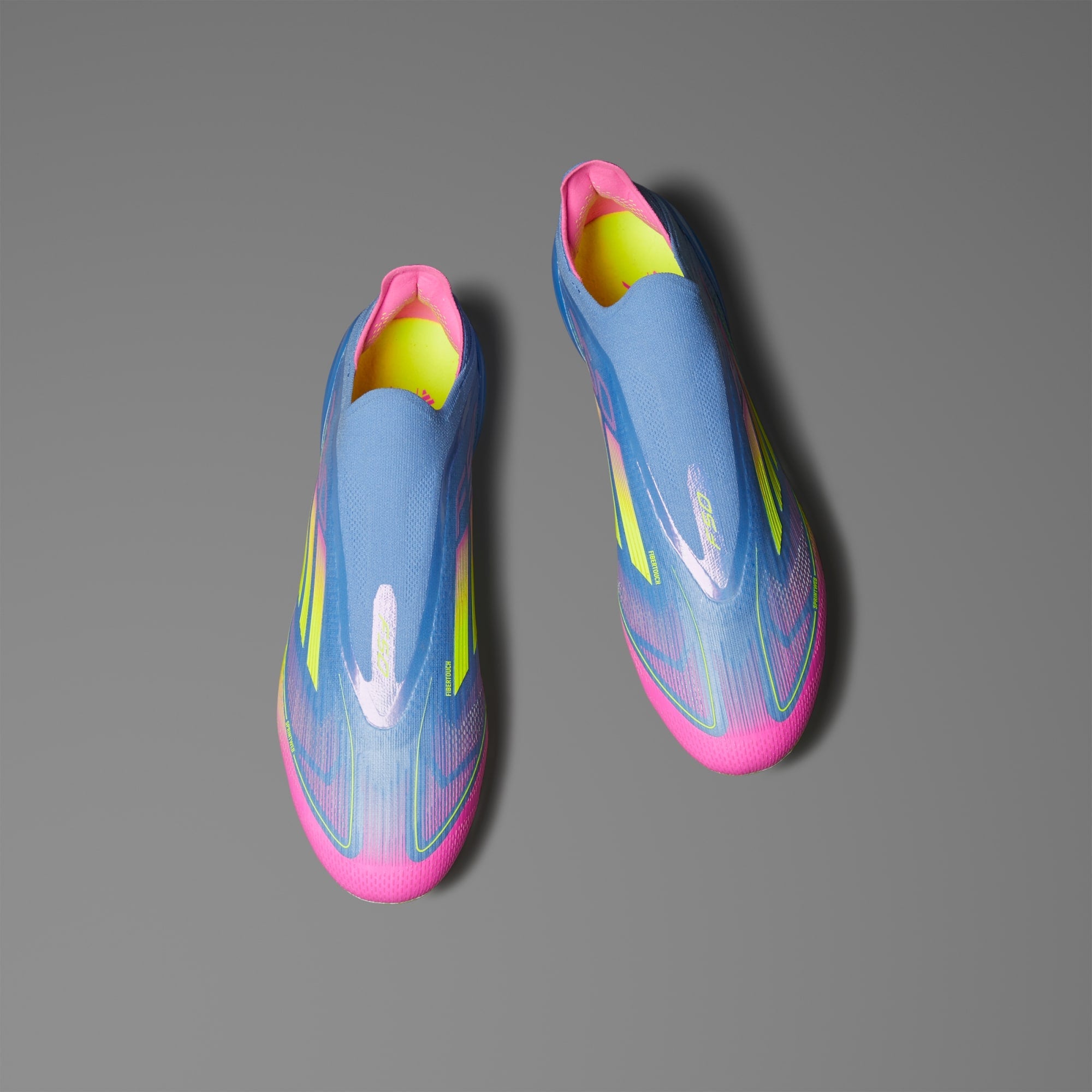F50 Elite Laceless FG Fußballschuh Blau/Rosa