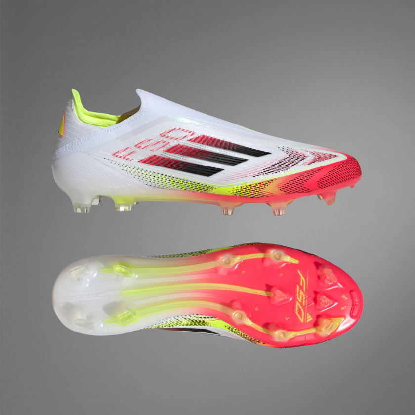 F50 Elite Laceless FG Fußballschuh Weiß/Orange