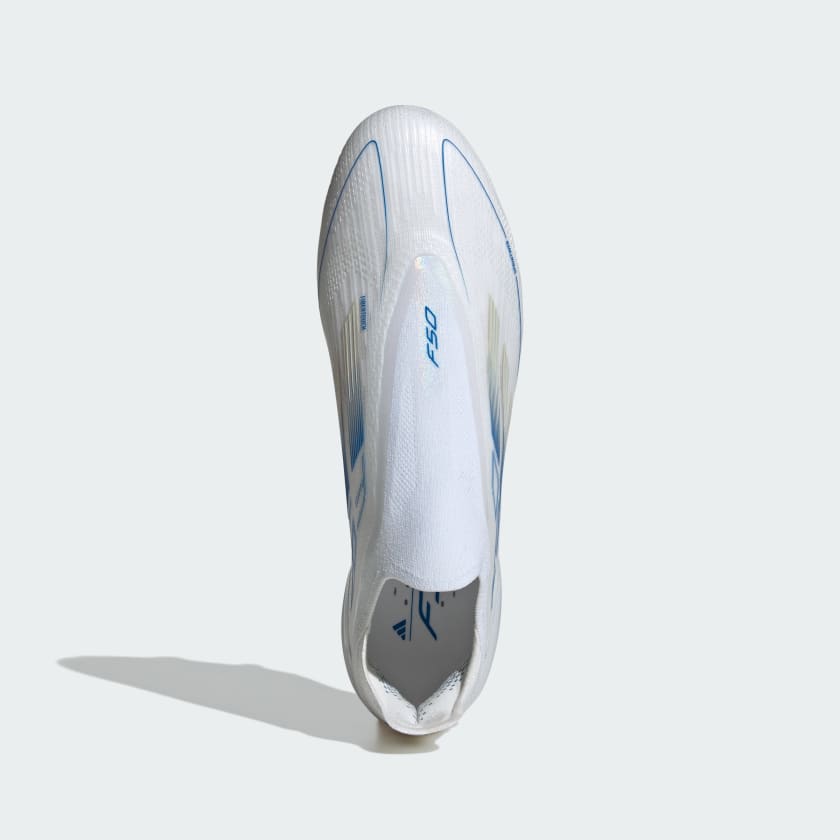 F50 Elite Laceless FG Fußballschuh Weiß/blau