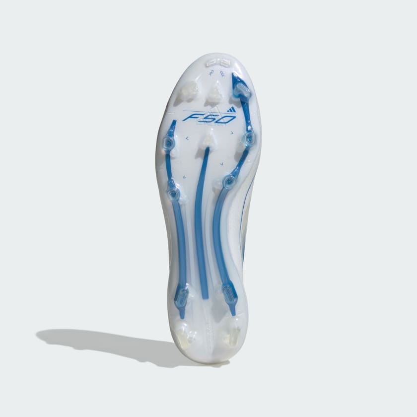 F50 Elite Laceless FG Fußballschuh Weiß/blau